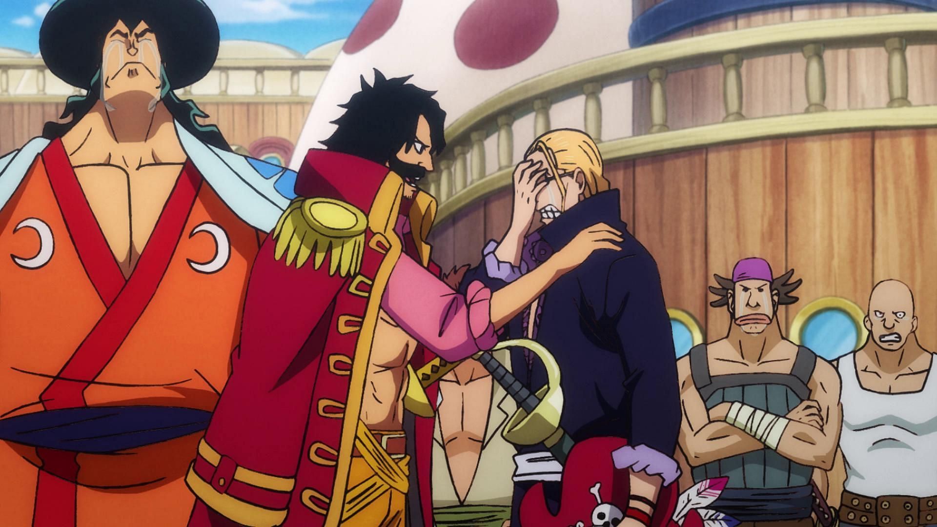 The disbandment of the Roger Pirates (Image via Toei Animation)